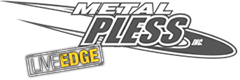 metal pless live edge logo